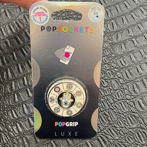 PopSockets PopGrip Luxe with Hamsa Design which Spins POP GRIP LUXE